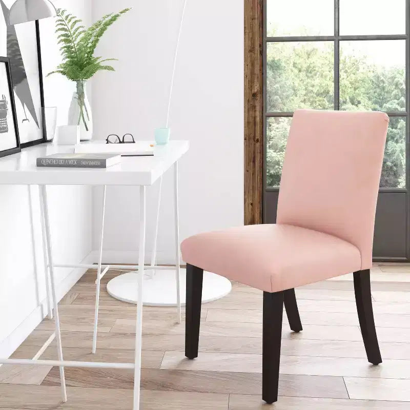 Chaise de salle à manger Parsons en velours Skyline Furniture