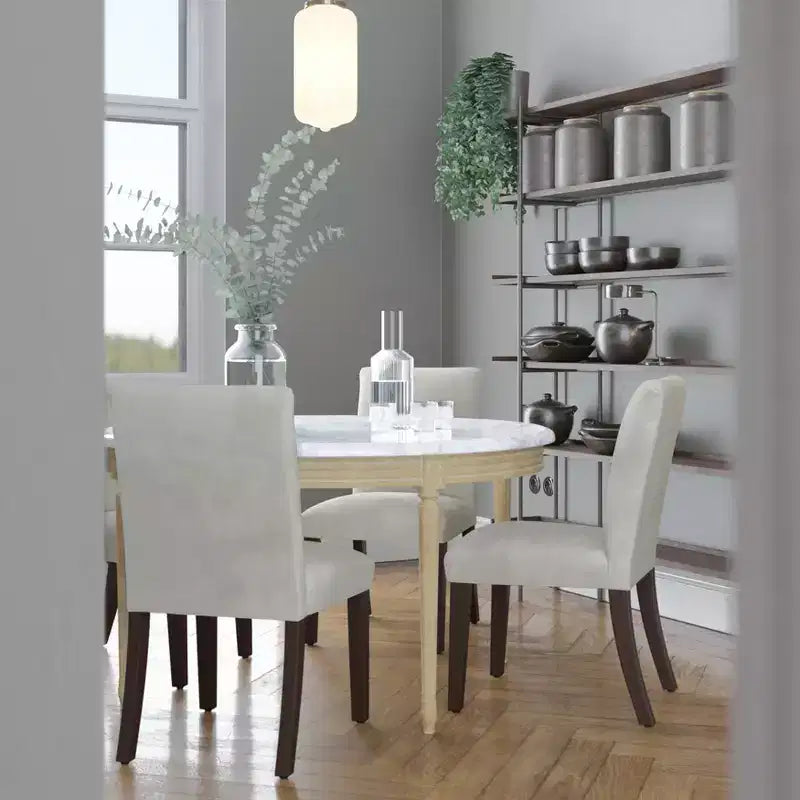 Chaise de salle à manger Parsons en velours Skyline Furniture