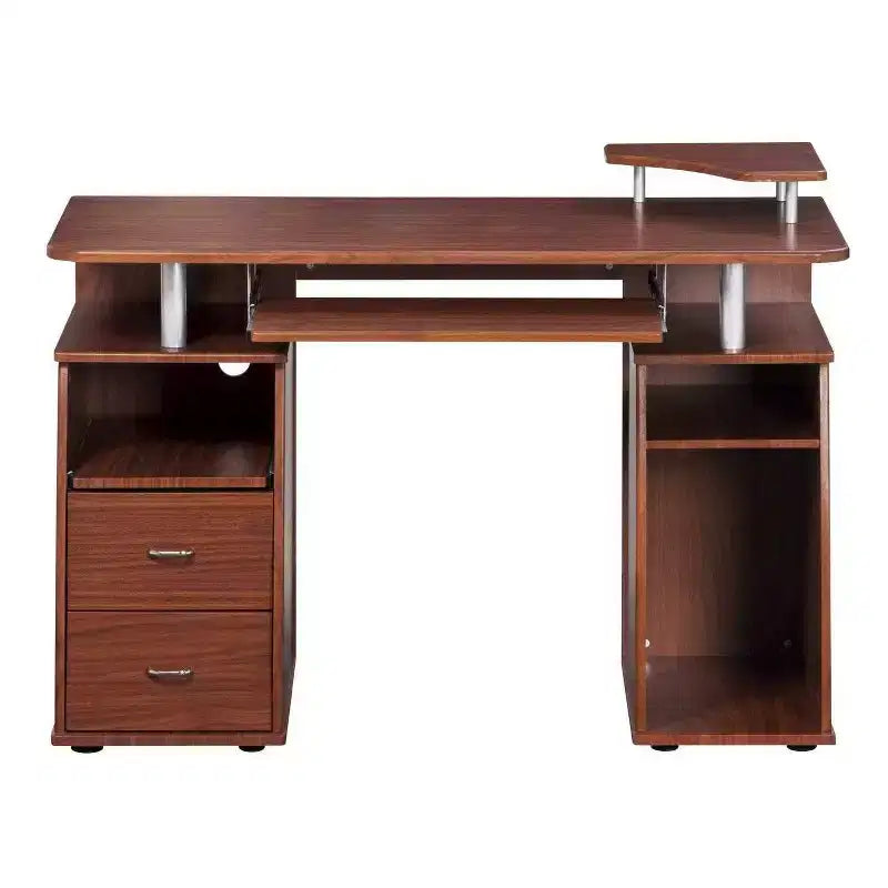 Wood Computer Desk with Drawers - Techni Mobili