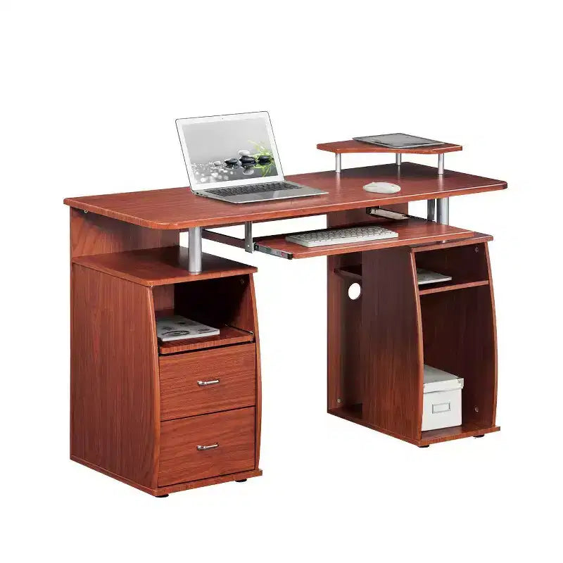 Wood Computer Desk with Drawers - Techni Mobili