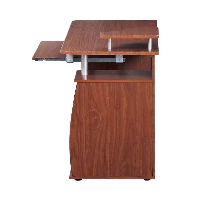 Wood Computer Desk with Drawers - Techni Mobili