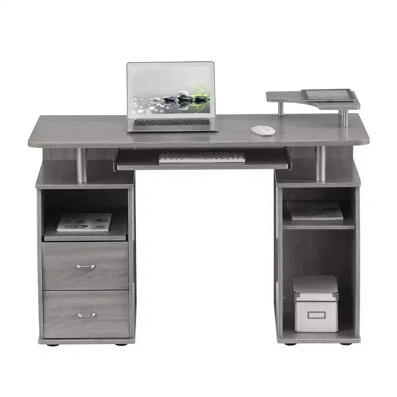 Wood Computer Desk with Drawers - Techni Mobili