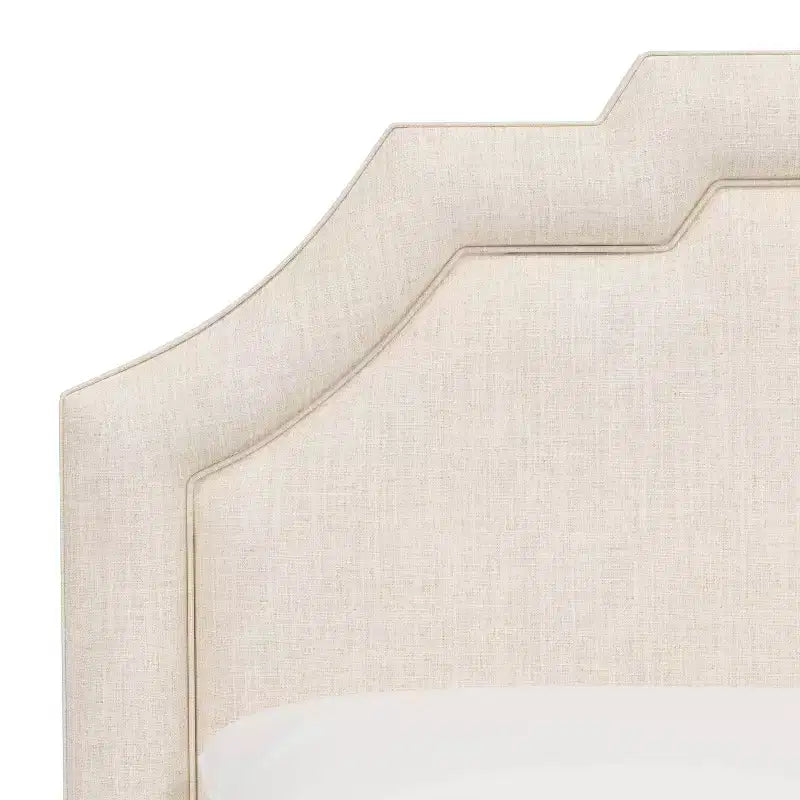 Skyline Furniture Axel Notched Bordered Headboard Linen
