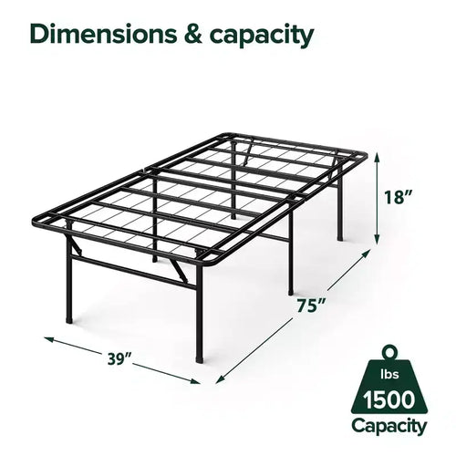 18 Casey Steel Premium SmartBase Frame - Zinus