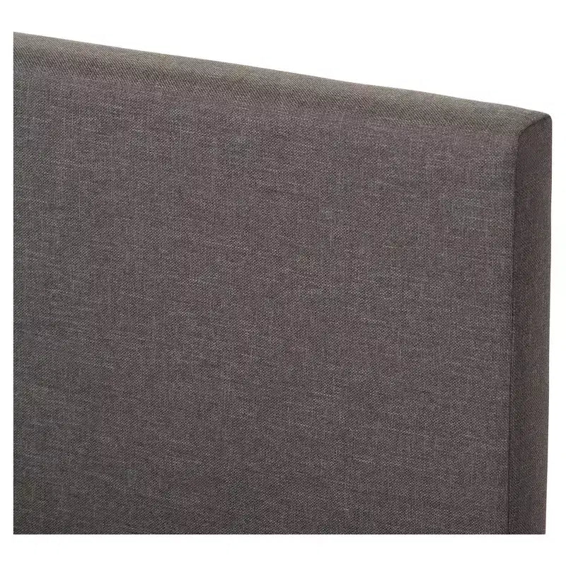 Elizabeth Modern And Contemporary Fabric Upholstered Panel - Stitched Platform Bed - Baxton Studio
