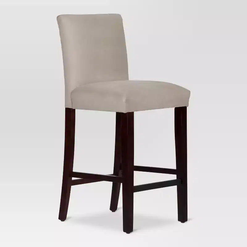 Skyline Furniture 30 Velvet Parsons Barstool Wood