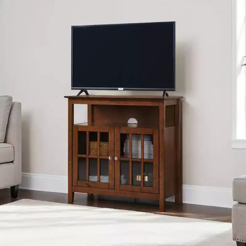 Big Sur Highboy TV Stand for TVs up to 42 with Storage Cabinets - Breighton Home