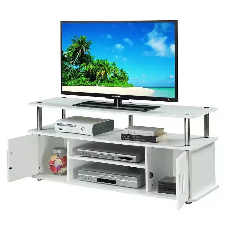 Breighton Home Catalina Entertainment Center with Storage Cabinets and Multiple Shelves TV Stand for TVs up to 60
