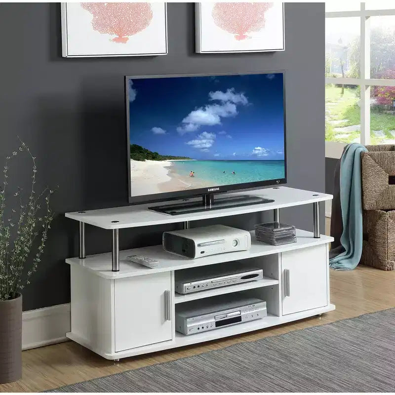 Breighton Home Catalina Entertainment Center with Storage Cabinets and Multiple Shelves TV Stand for TVs up to 60