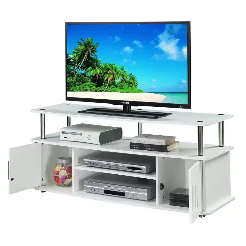 Breighton Home Catalina Entertainment Center with Storage Cabinets and Multiple Shelves TV Stand for TVs up to 60