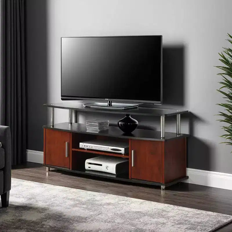 Breighton Home Catalina Entertainment Center with Storage Cabinets and Multiple Shelves TV Stand for TVs up to 60