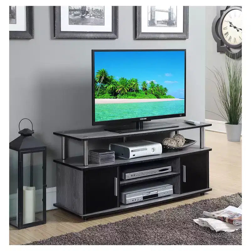 Breighton Home Catalina Entertainment Center with Storage Cabinets and Multiple Shelves TV Stand for TVs up to 60