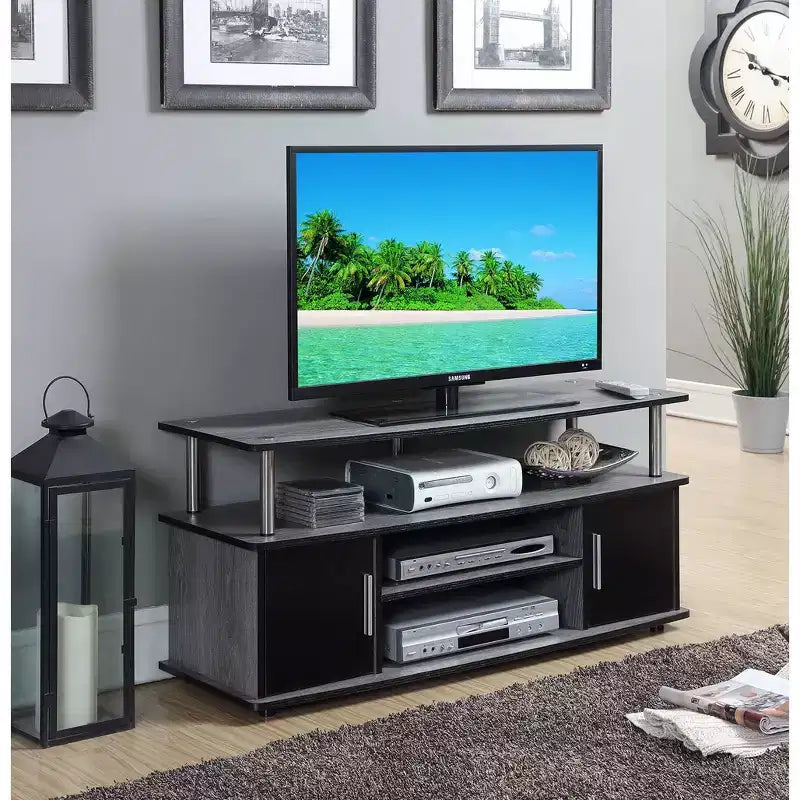 Breighton Home Catalina Entertainment Center with Storage Cabinets and Multiple Shelves TV Stand for TVs up to 60