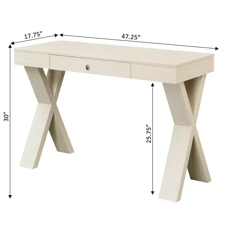 Newport Wood Writing Desk with Drawer - Breighton Home
