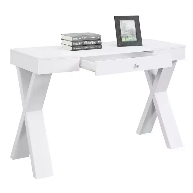 Newport Wood Writing Desk with Drawer - Breighton Home