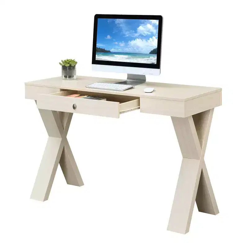 Newport Wood Writing Desk with Drawer - Breighton Home