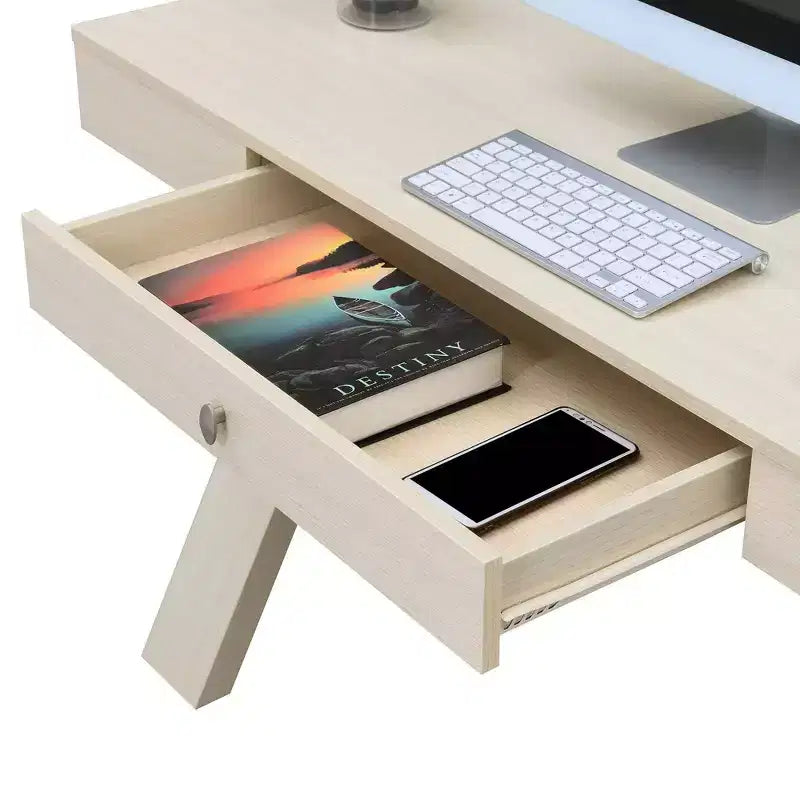 Newport Wood Writing Desk with Drawer - Breighton Home