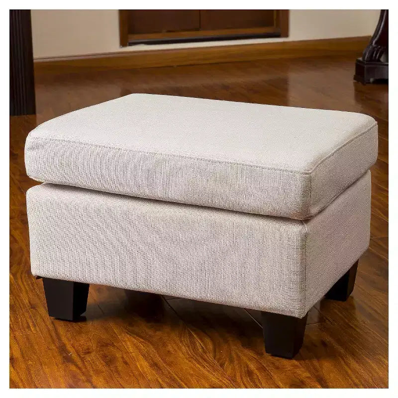 Rosella Fabric Ottoman - Christopher Knight Home