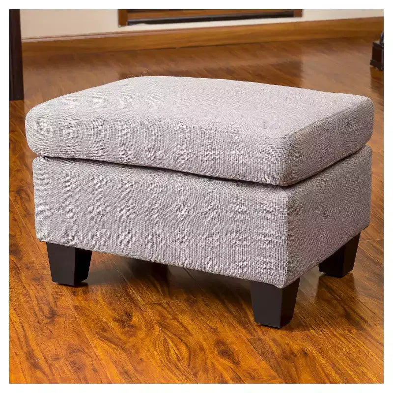 Rosella Fabric Ottoman - Christopher Knight Home