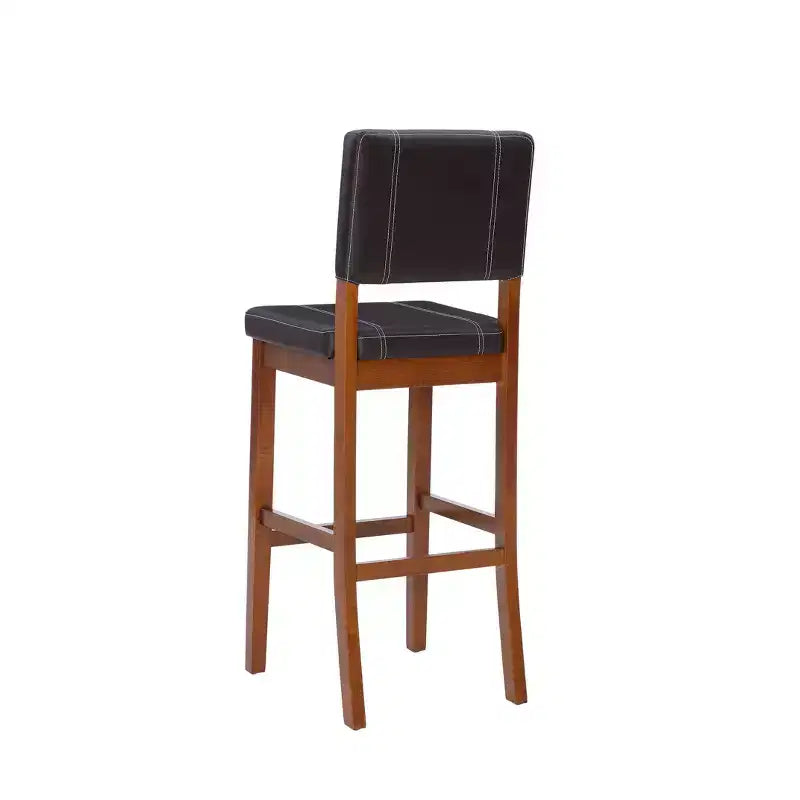 Milano Padded Barstool Upholstered Seat & Back - Linon