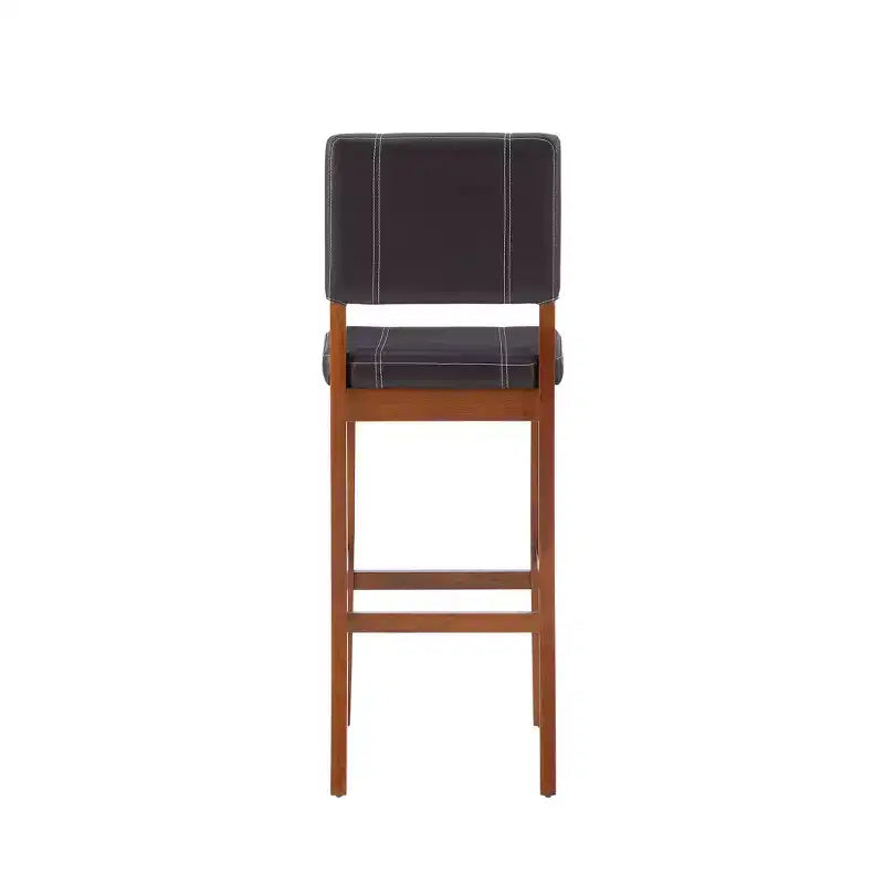 Milano Padded Barstool Upholstered Seat & Back - Linon