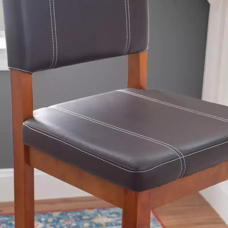 Milano Padded Barstool Upholstered Seat & Back - Linon