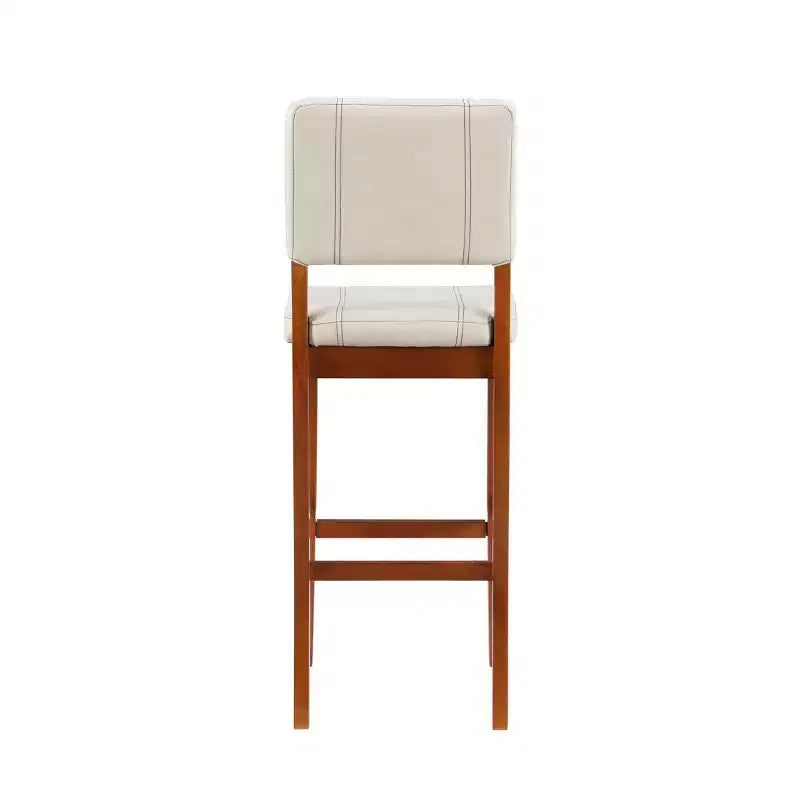 Milano Padded Barstool Upholstered Seat & Back - Linon
