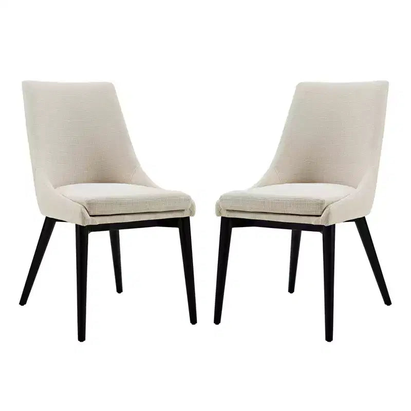 Set of 2 Viscount Dining Side Chair Fabric - Modway