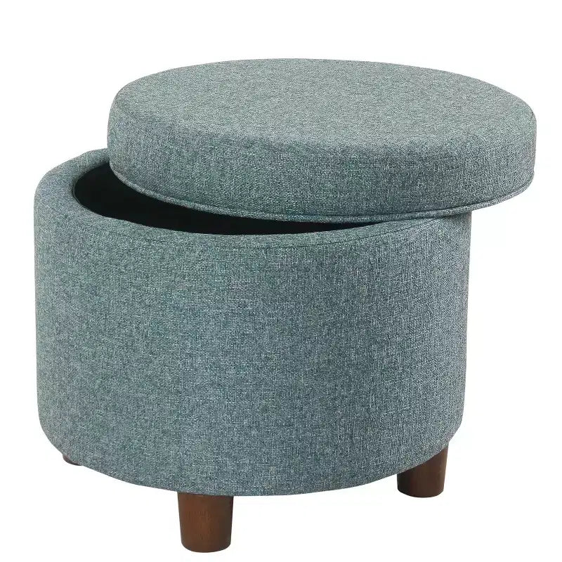 Round Storage Ottoman - Homepop