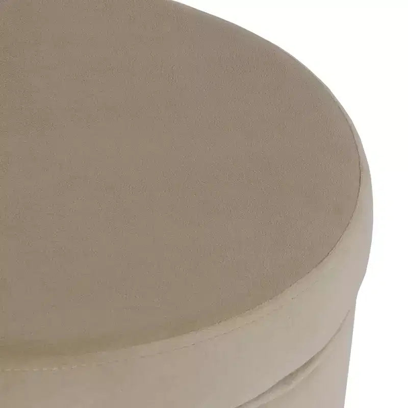 Round Storage Ottoman - Homepop