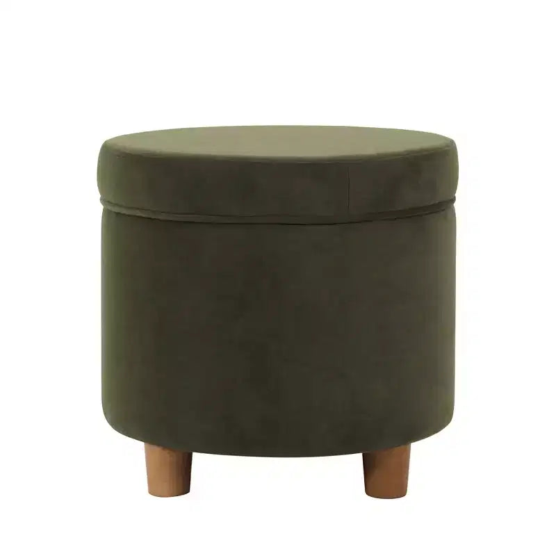 Round Storage Ottoman - Homepop