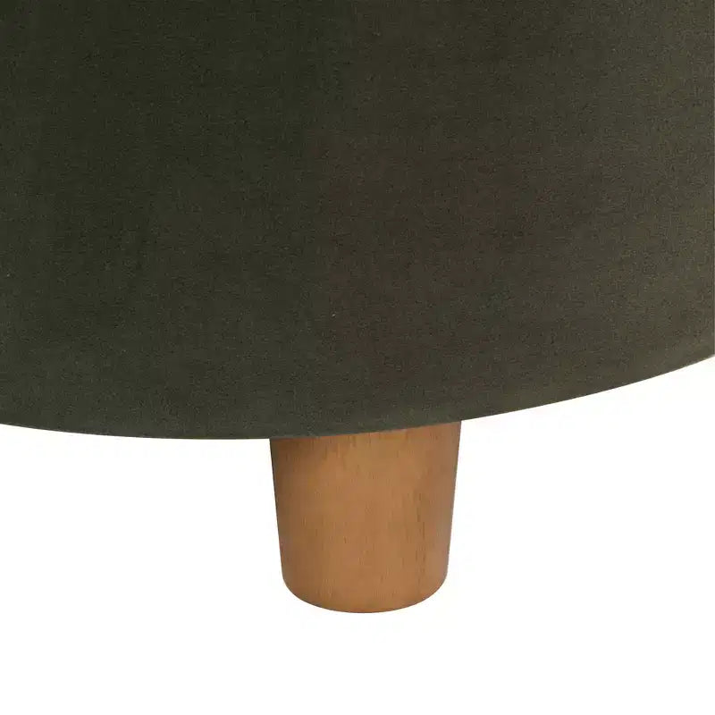 Round Storage Ottoman - Homepop