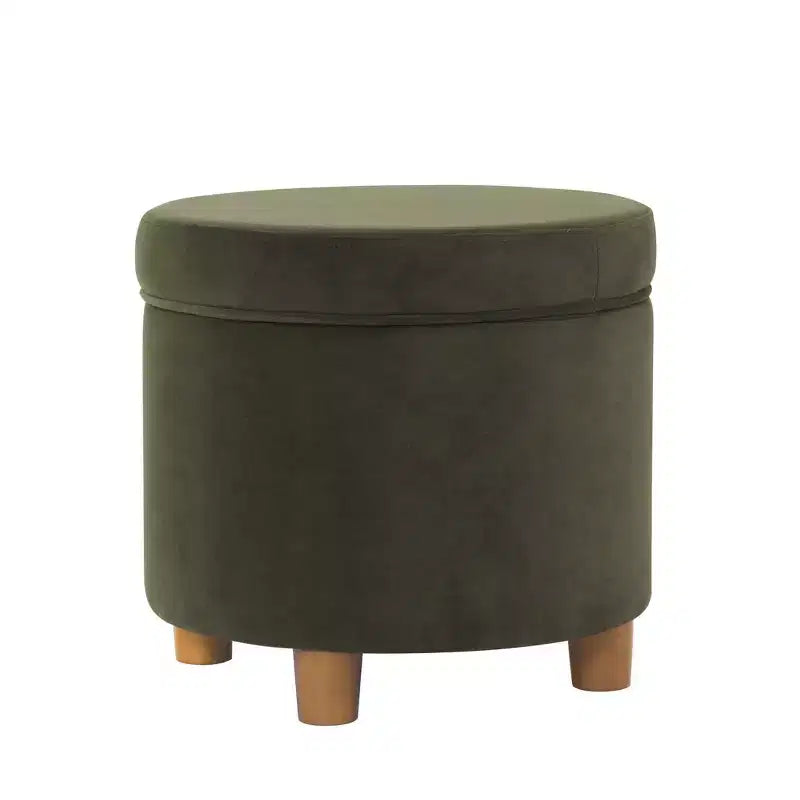 Round Storage Ottoman - Homepop