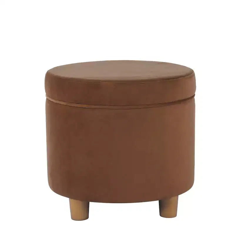 Round Storage Ottoman - Homepop
