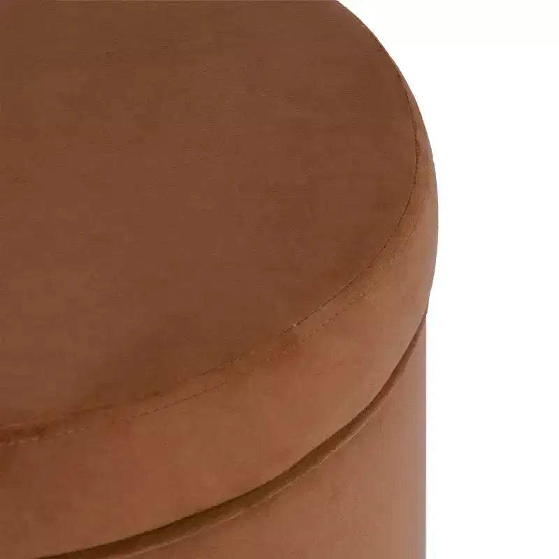 Round Storage Ottoman - Homepop