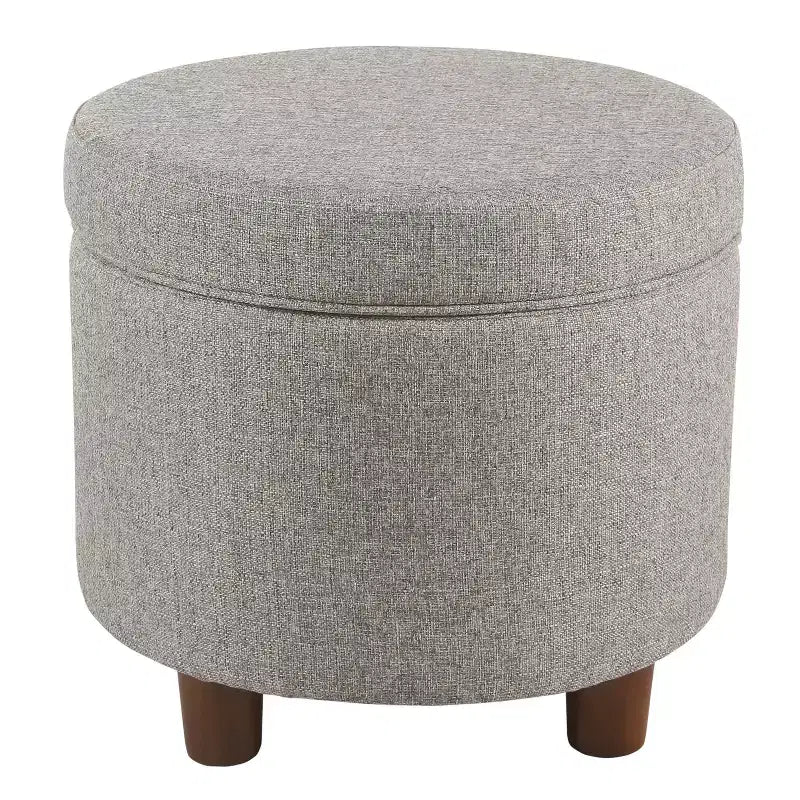 Round Storage Ottoman - Homepop