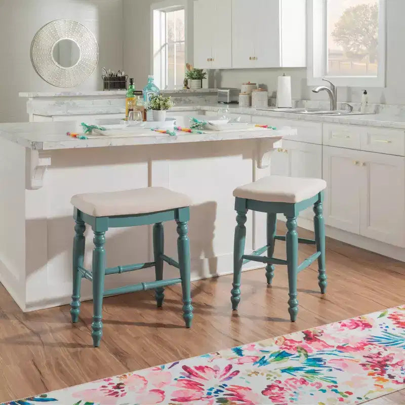 Marino Backless Counter Height Barstool Wood - LInon