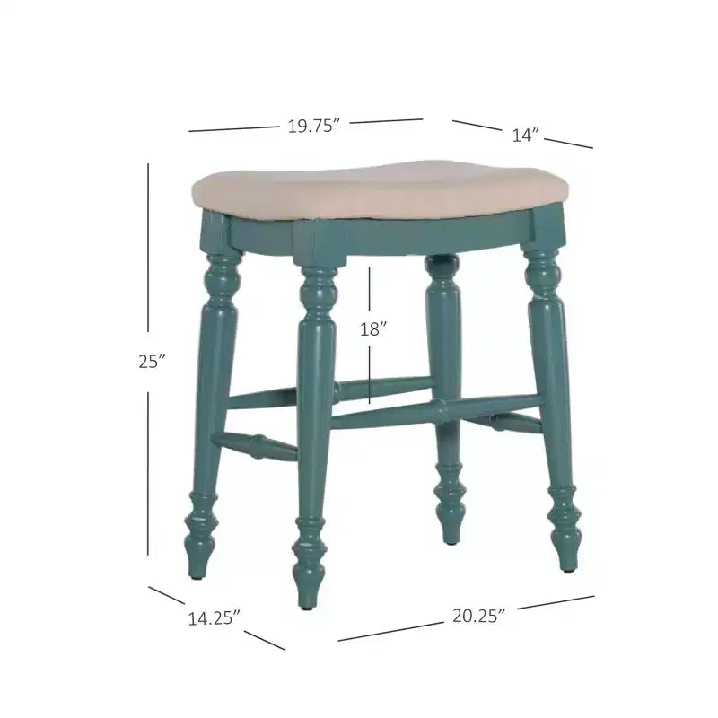 Marino Backless Counter Height Barstool Wood - LInon