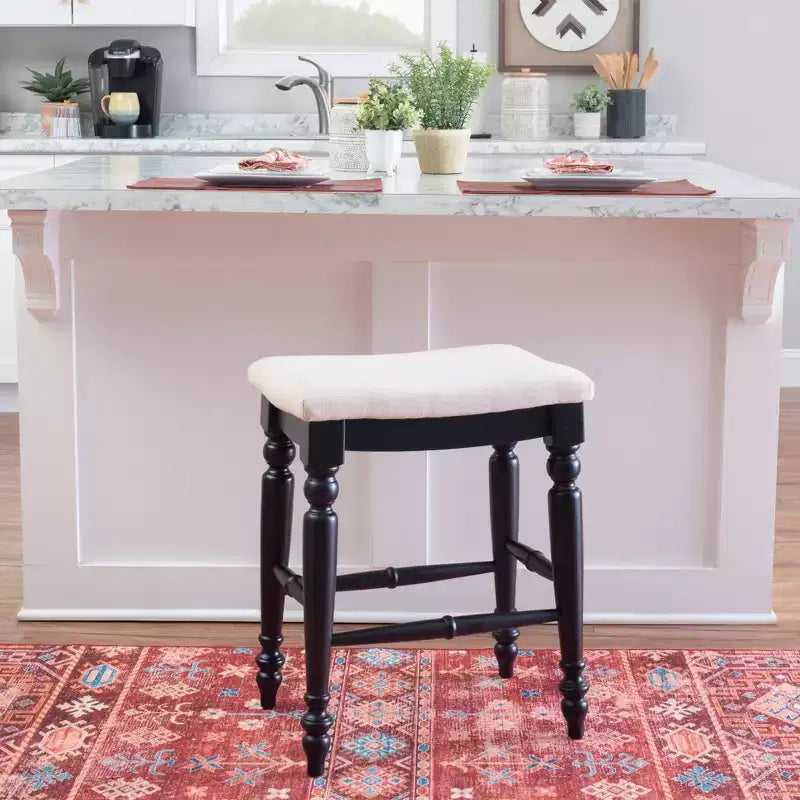 Marino Backless Counter Height Barstool Wood - LInon