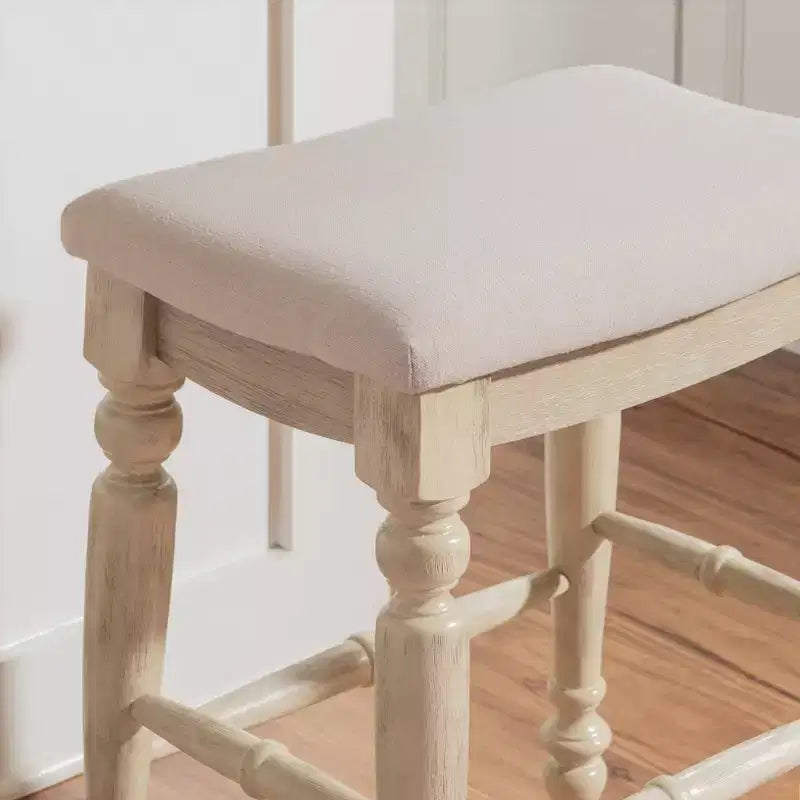 Marino Backless Counter Height Barstool Wood - LInon