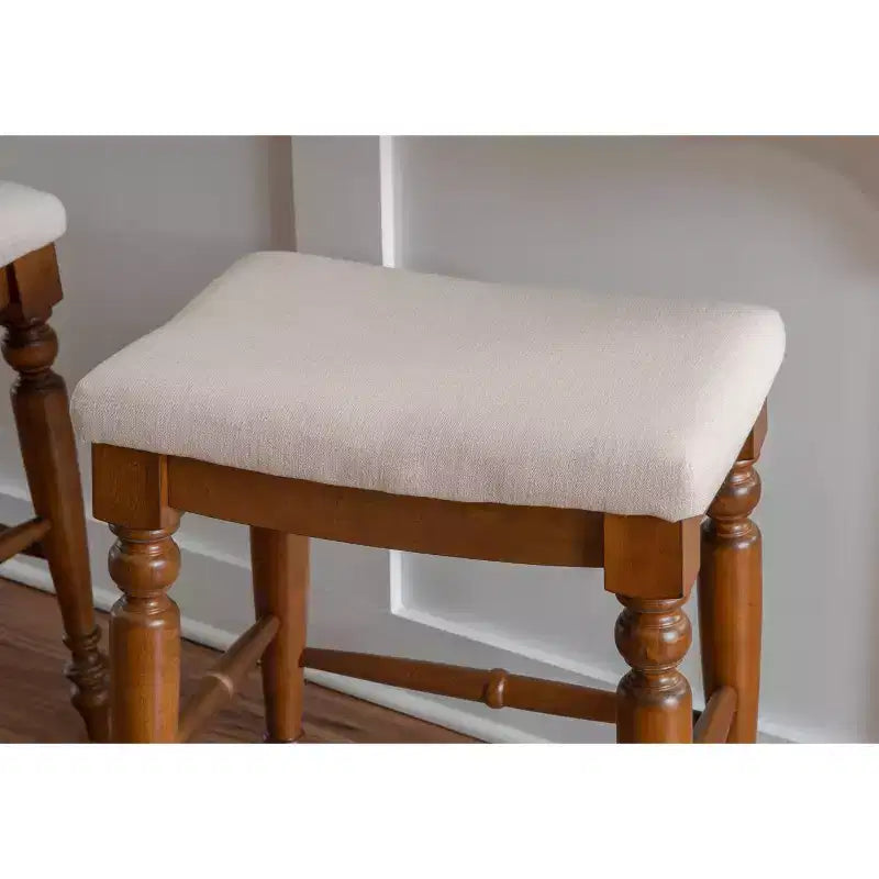 Marino Backless Counter Height Barstool Wood - LInon