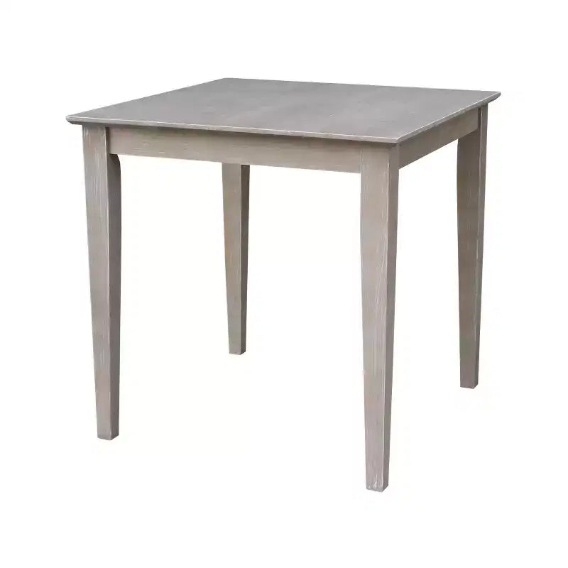Solid Wood 30 X 30 Dining Table Weathered Gray - International Concepts