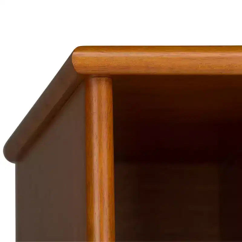 Tierney Solid Hardwood Mid Century Bookcase and Storage Unit - WyndenHall