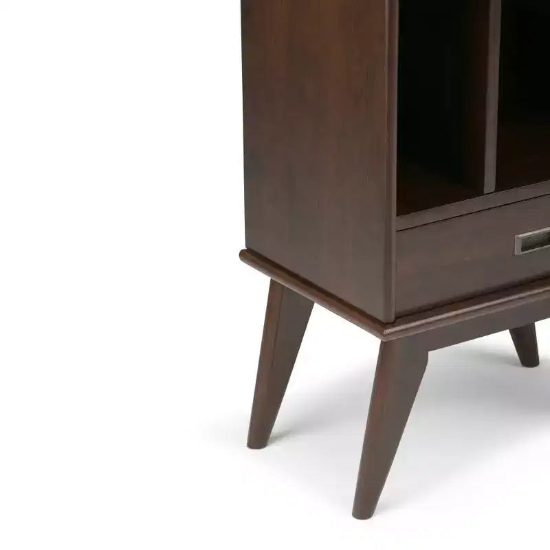 Tierney Solid Hardwood Mid Century Bookcase and Storage Unit - WyndenHall