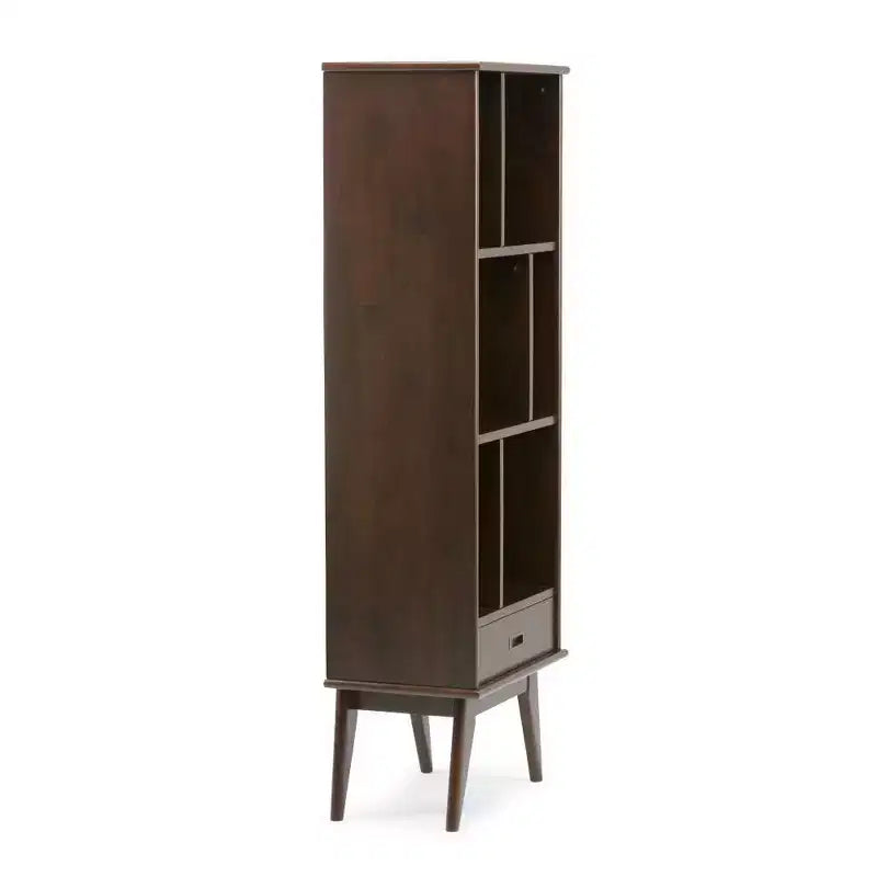Tierney Solid Hardwood Mid Century Bookcase and Storage Unit - WyndenHall