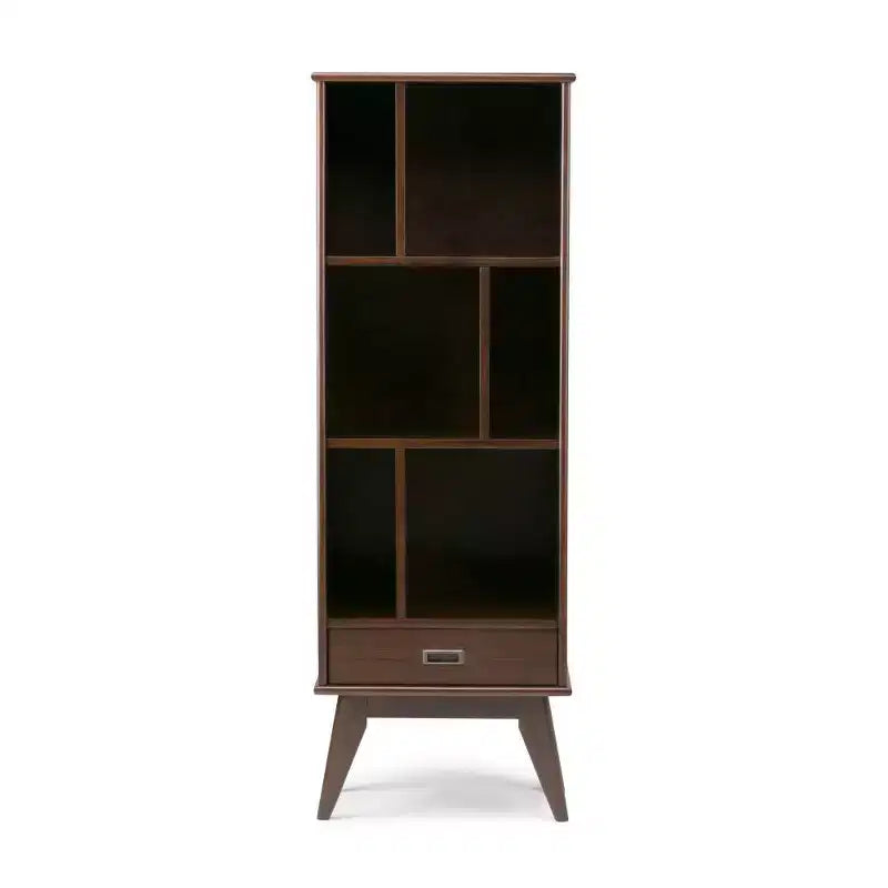 Tierney Solid Hardwood Mid Century Bookcase and Storage Unit - WyndenHall
