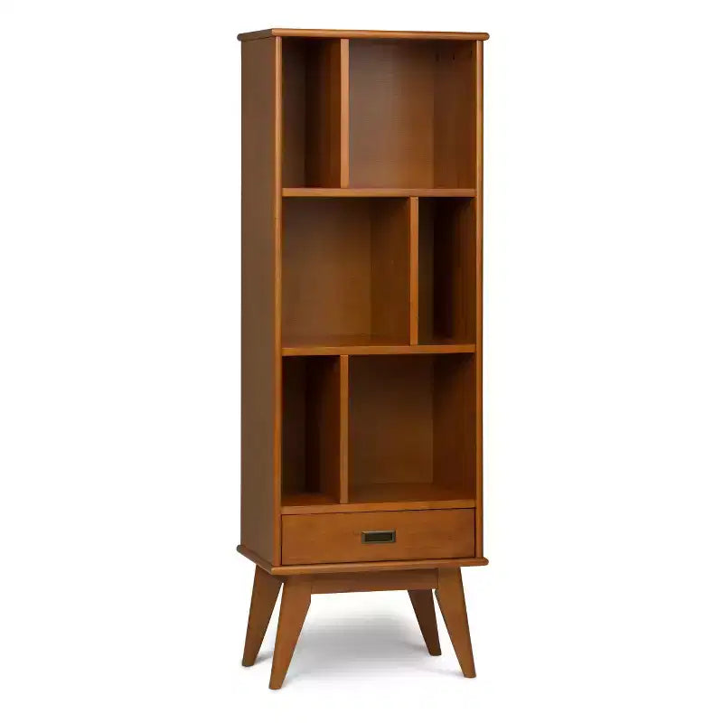 Tierney Solid Hardwood Mid Century Bookcase and Storage Unit - WyndenHall