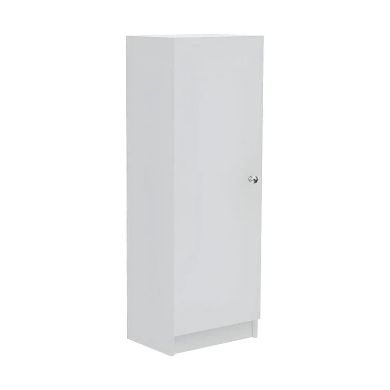 HomeRoots 47 White Wood Pantry Or Storage Closet - 16.9' X '47.4' X '12.3