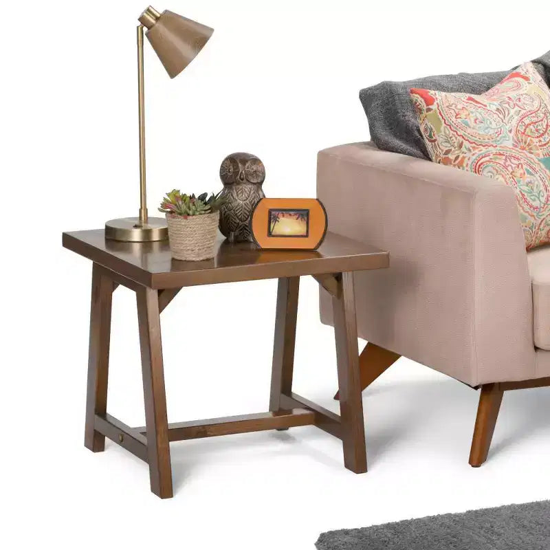 Table d'appoint en bois massif Hawkins - Wyndenhall