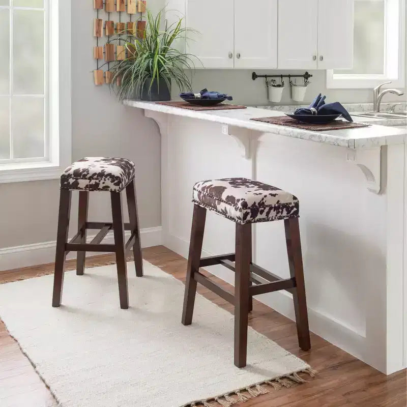 Tabouret de bar sans dossier Walt - Linon